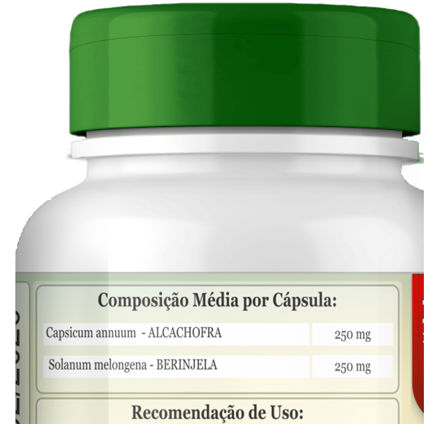 Alcachofra/Berinjela ComKasca 60 caps - Imagem 3