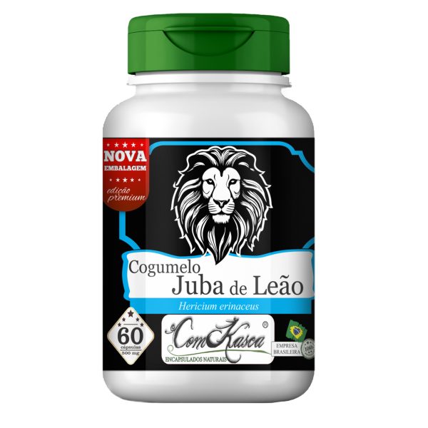 Cogumelo Juba de Leão ComKasca 60 caps