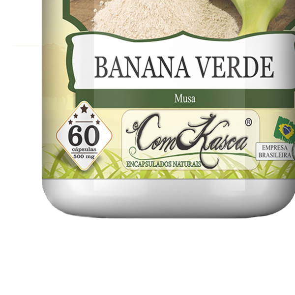 Banana Verde ComKasca 60 caps - Imagem 3