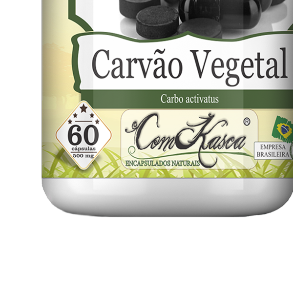 Carvão Vegetal ComKasca 60 caps - Imagem 2