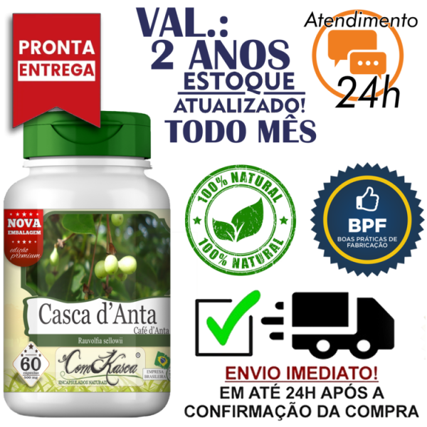 Casca D'anta ComKasca 60 caps - Imagem 2
