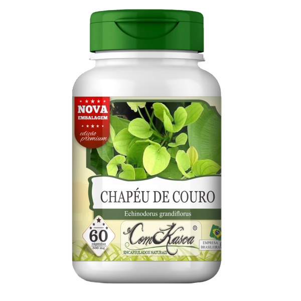 Chapéu de Couro ComKasca 60 cápsulas