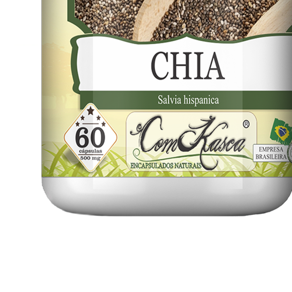 Farinha De Chia ComKasca 60 caps - Imagem 3