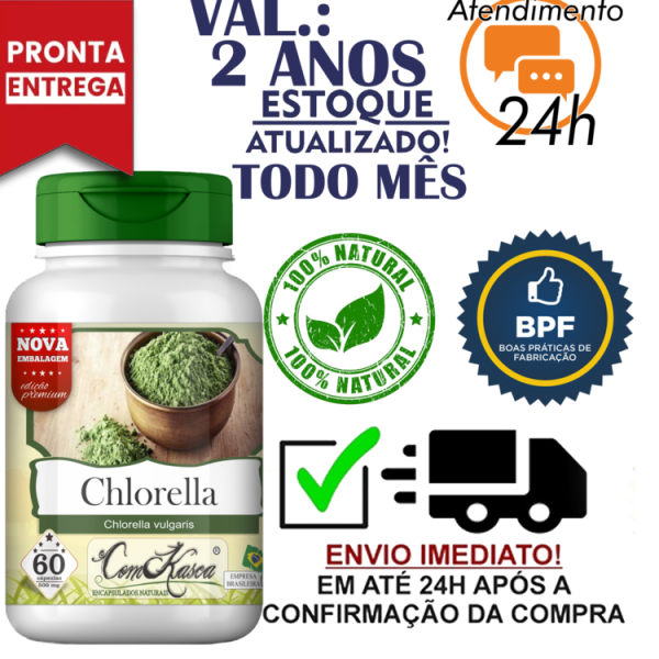 Chlorella ComKasca 60 caps - Imagem 3