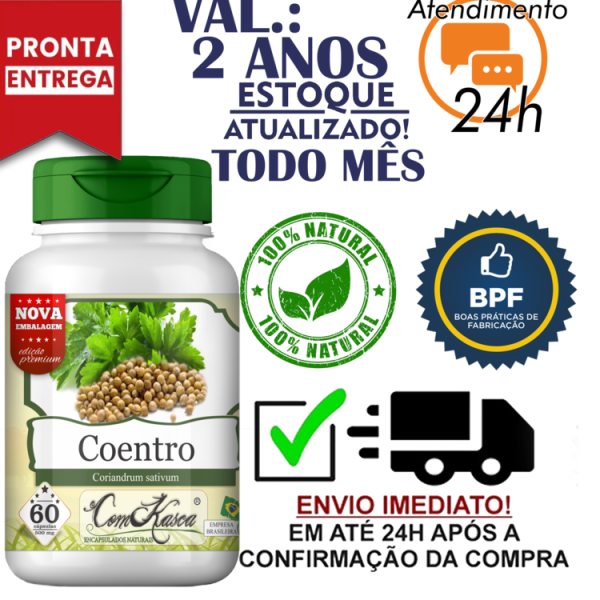 Coentro ComKasca 60 caps - Imagem 3