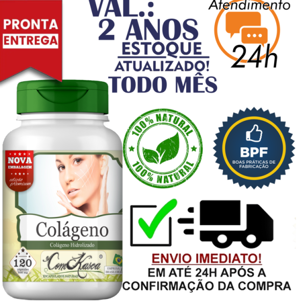 Colágeno ComKasca 120 caps - Imagem 3