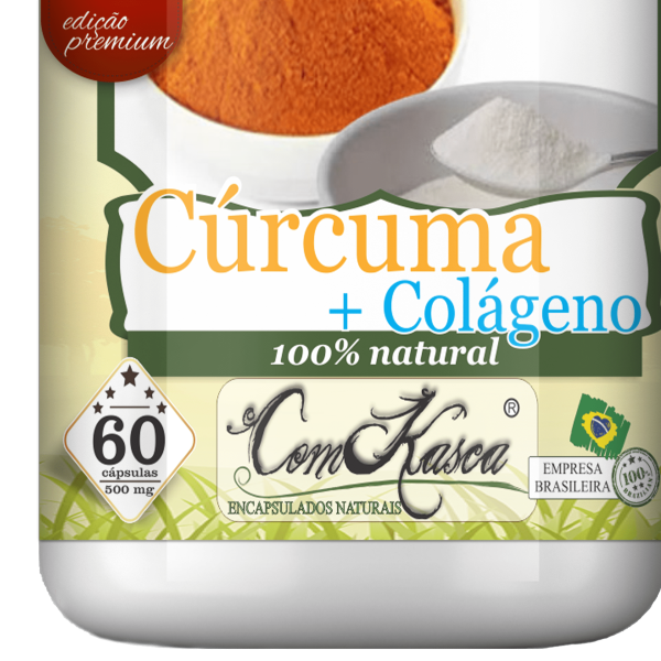 Curcuma com Colágeno ComKasca 120 cápsulas  (LANÇAMENTO) - Imagem 3
