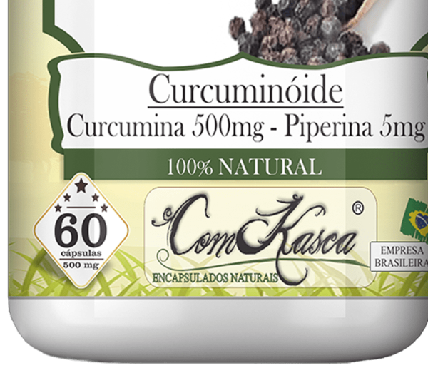 Curcumina com Piperina ComKasca 60 caps - Imagem 2