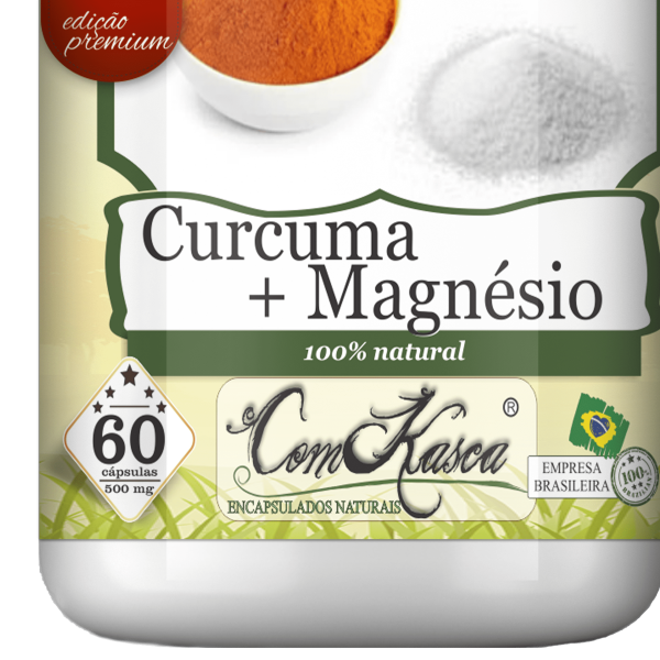 Cúrcuma com Magnésio ComKasca 60 cápsulas (LANÇAMENTO) - Imagem 2