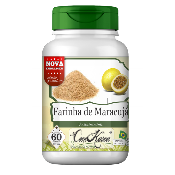 Farinha De Maracujá ComKasca 60 caps