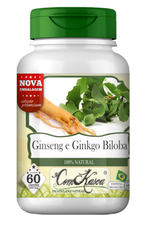 Ginkgo Biloba com Ginseng ComKasca 60 caps