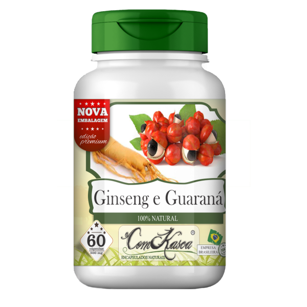 Ginseng com Guarana ComKasca 60 caps