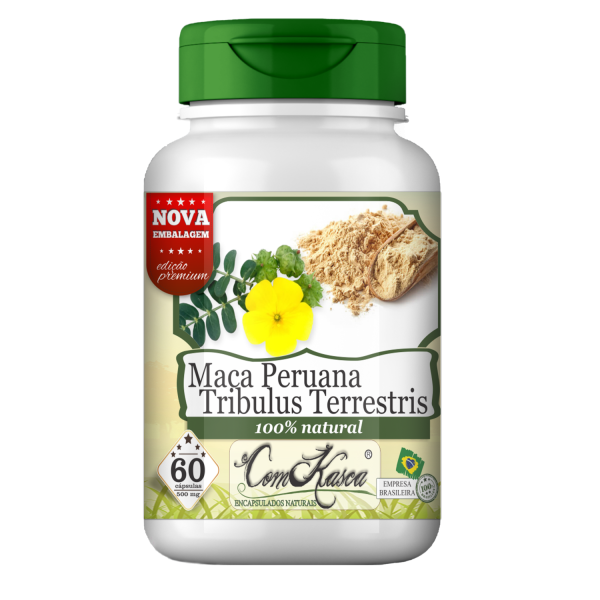 Maca Peruana com Tribulus Terrestris ComKasca 60 caps