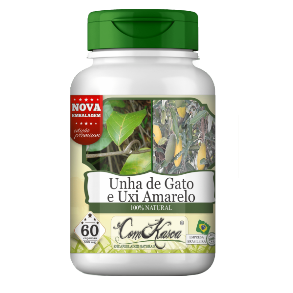 Unha De Gato e Uxi Amarelo ComKasca 60 caps
