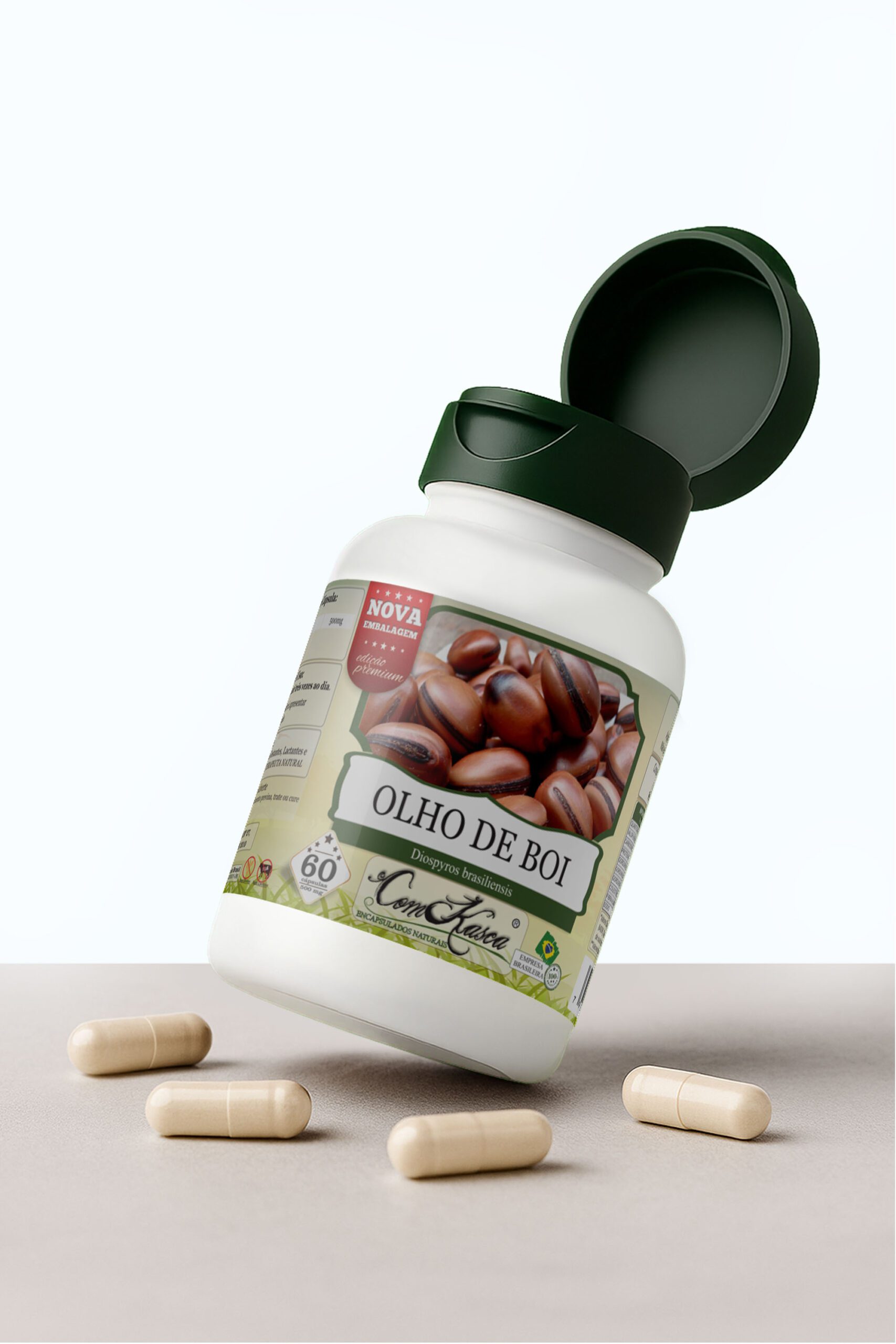 Olho De Boi ComKasca 60 caps