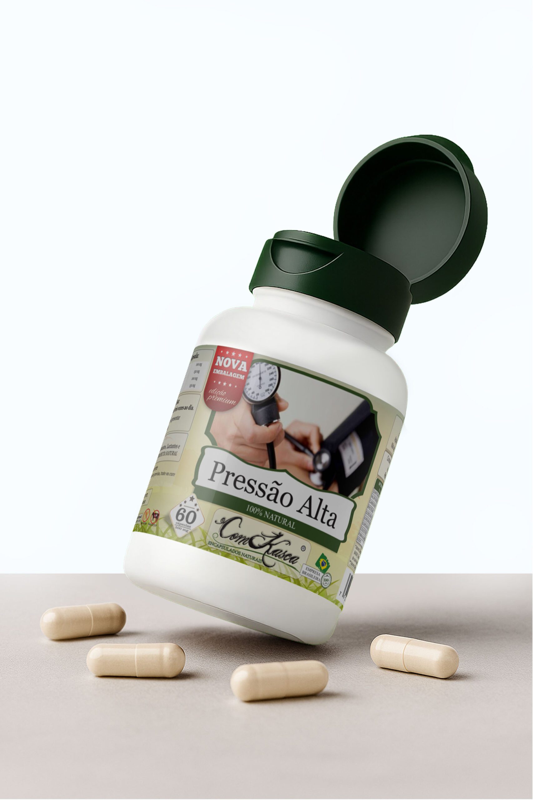 Pressão Alta ComKasca 60 caps