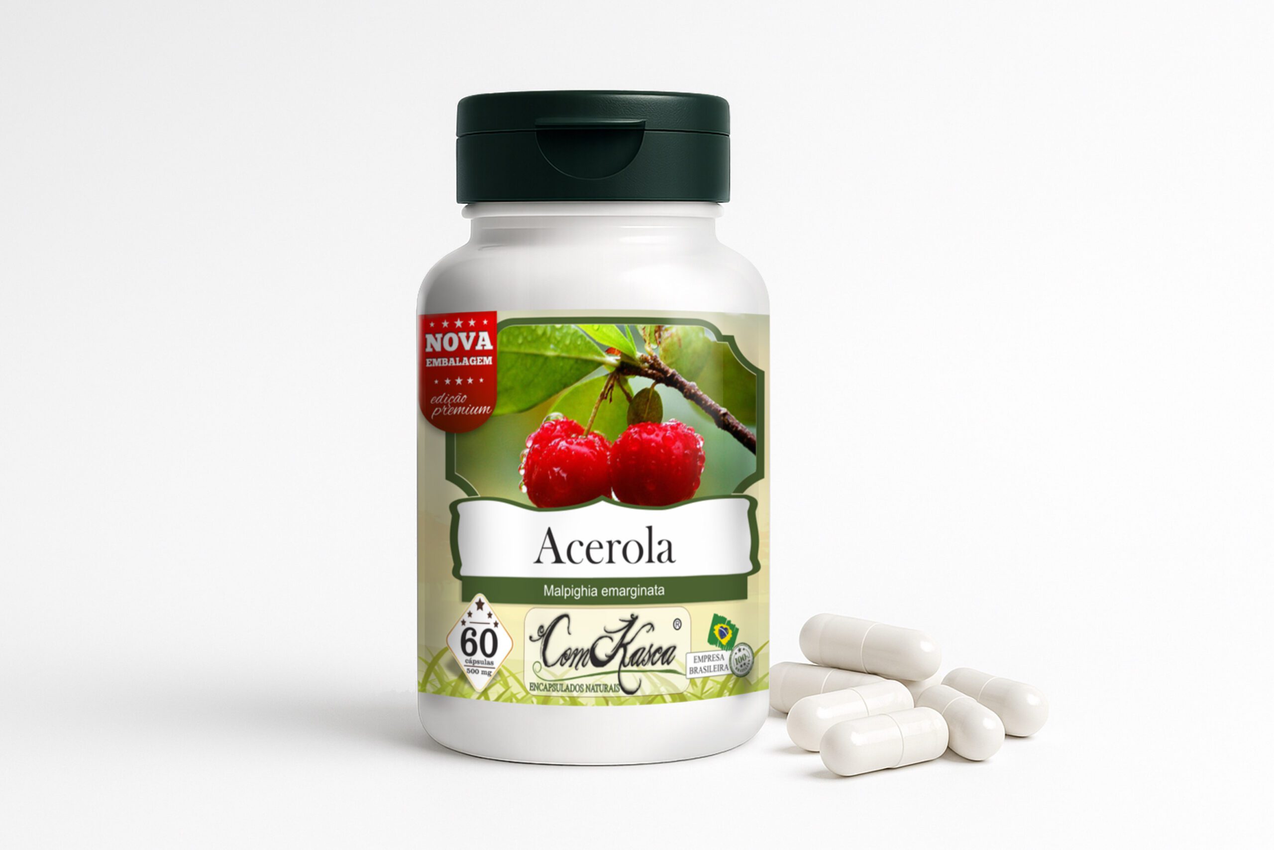 Acerola ComKasca 60 caps - Imagem 2