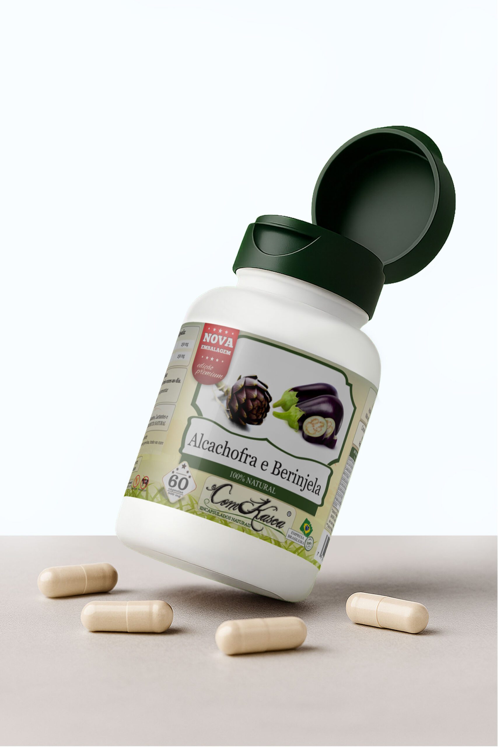 Alcachofra/Berinjela ComKasca 60 caps