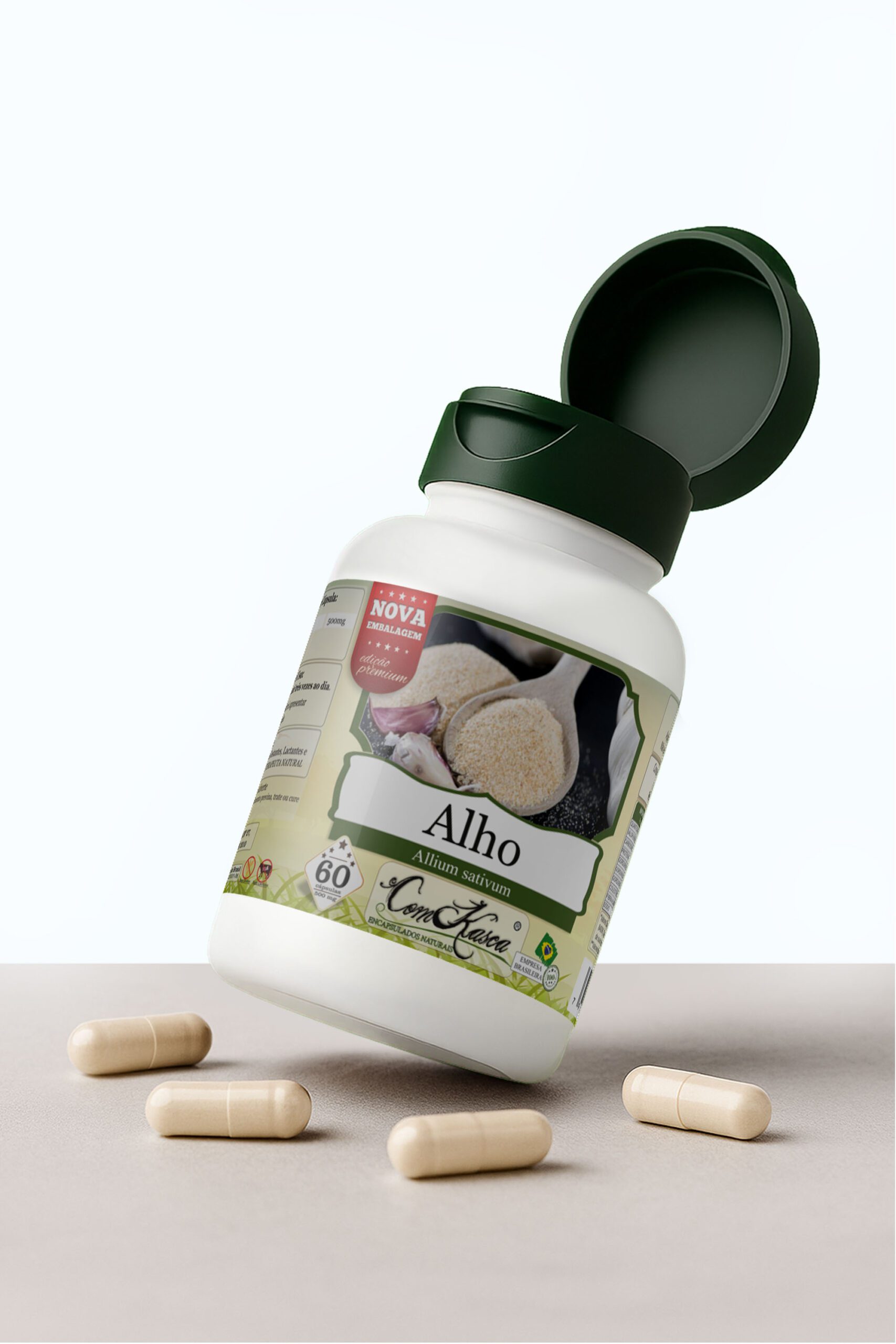 Alho ComKasca 60 caps