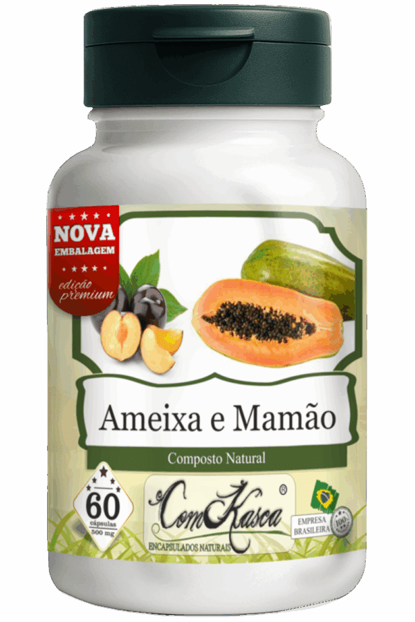 Ameixa e Mamão ComKasca 60 caps - Imagem 3