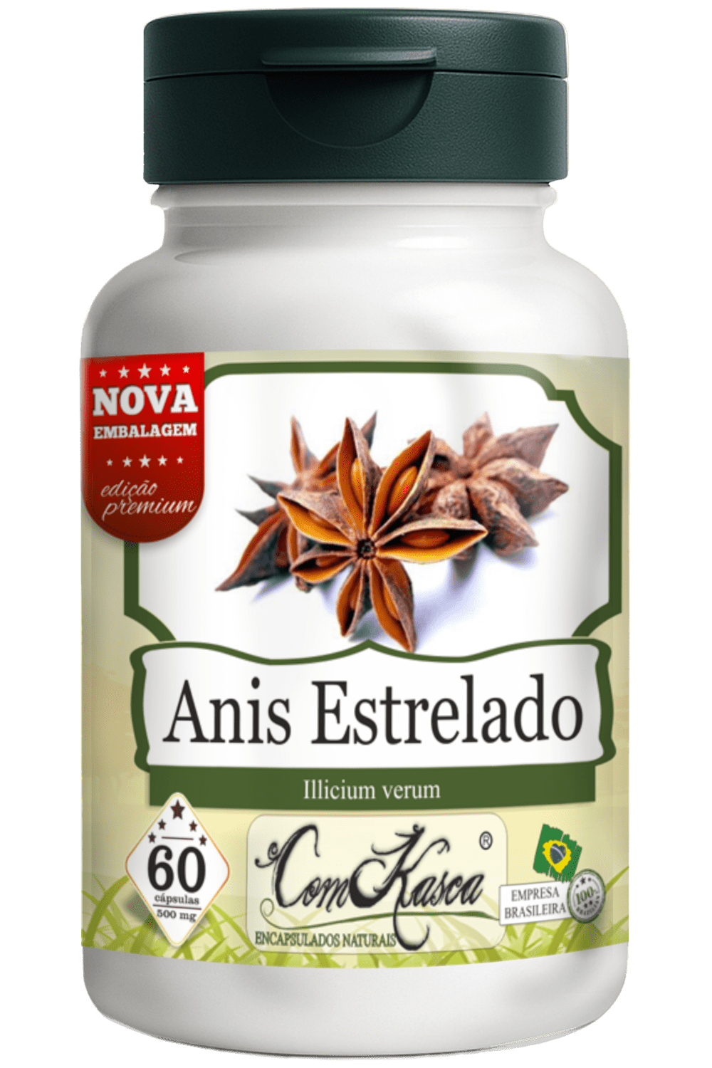 Anis Estrelado ComKasca 60 caps - Imagem 3