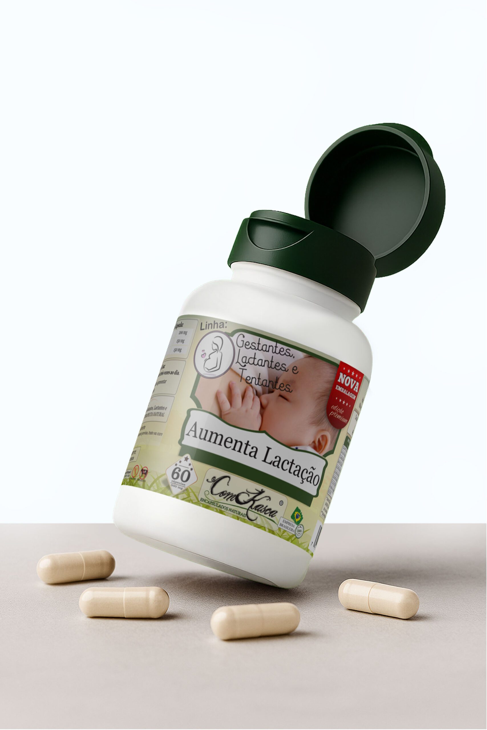 Aumenta Lactação ComKasca 60 caps