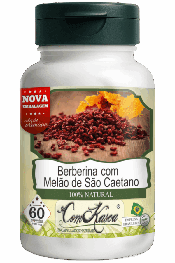 Berberina com Melão de São Caetano ComKasca 60 caps - Imagem 2
