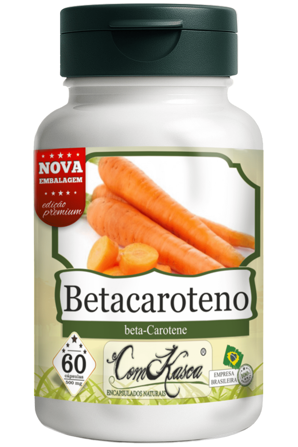 Betacaroteno ComKasca 60 caps - Imagem 3