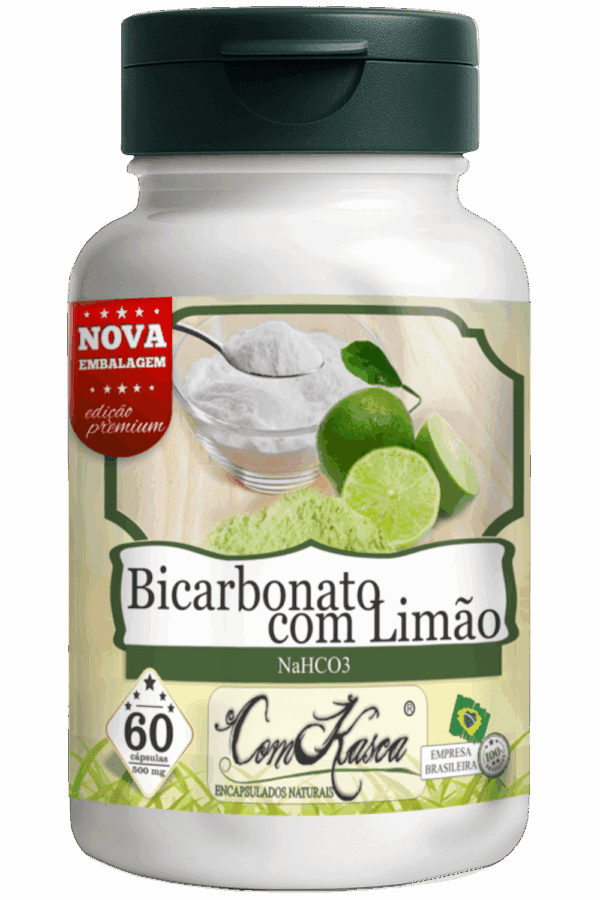 Bicarbonato com Limão ComKasca 60 caps - Imagem 3