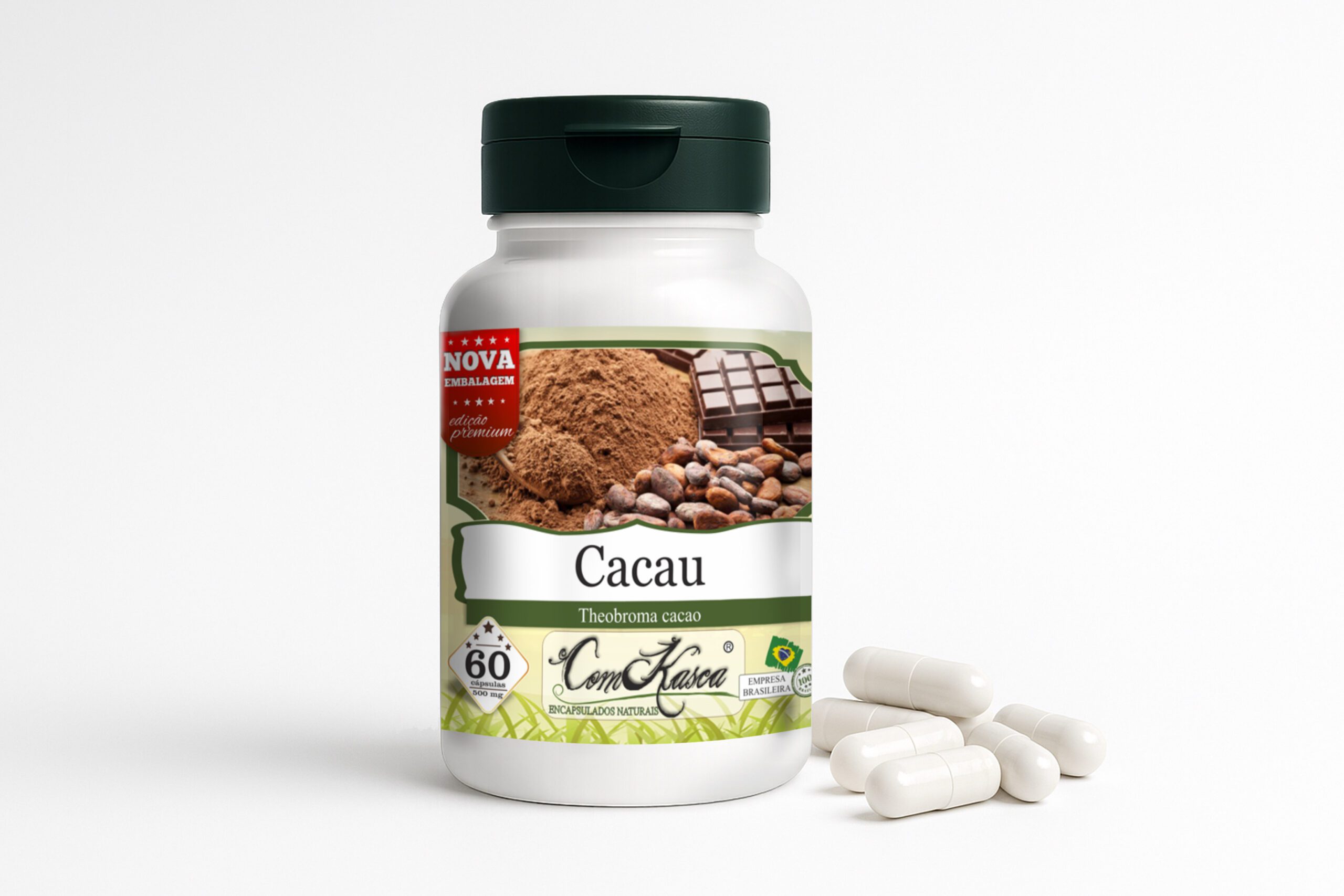 Cacau ComKasca 60 caps - Imagem 2