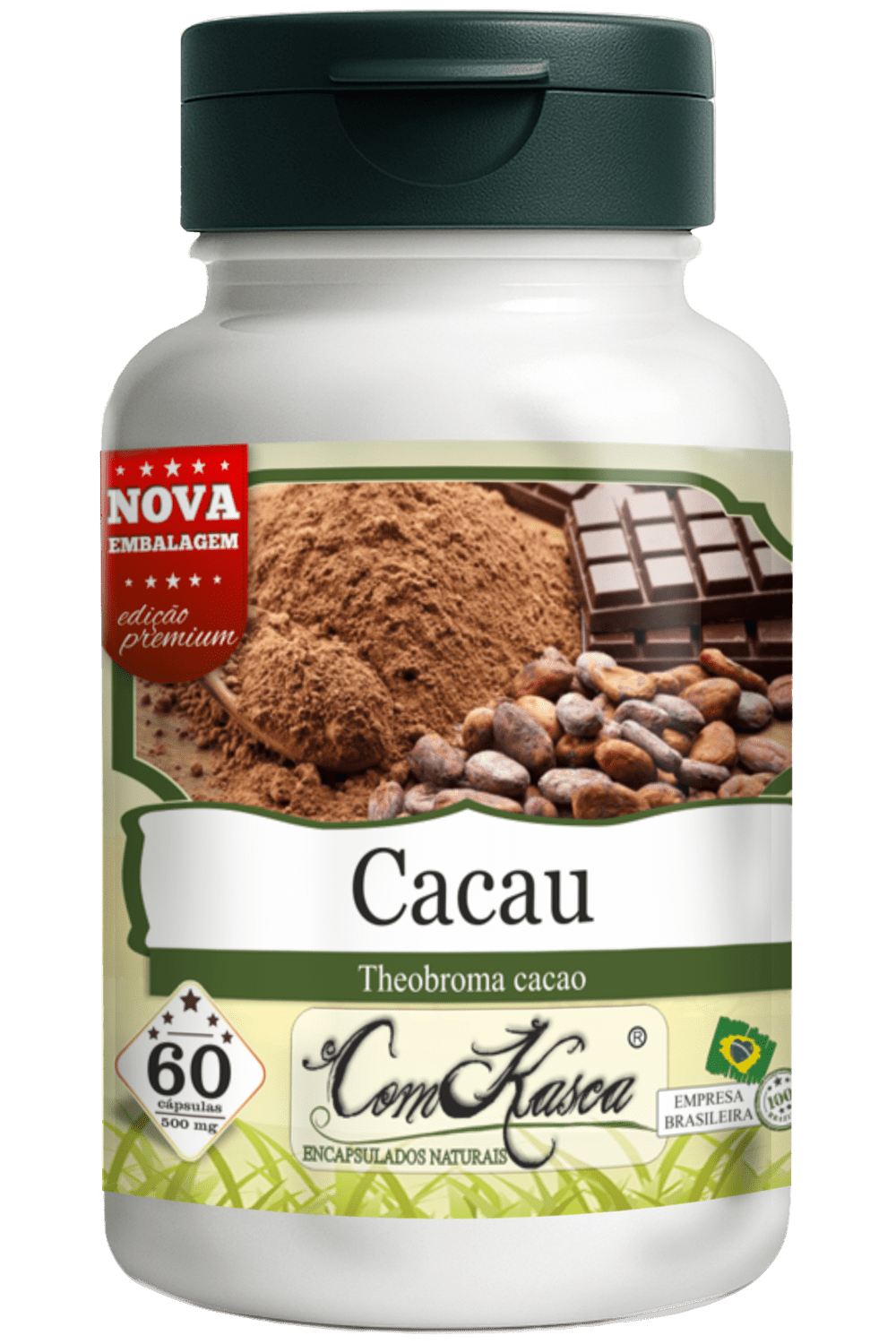 Cacau ComKasca 60 caps - Imagem 3