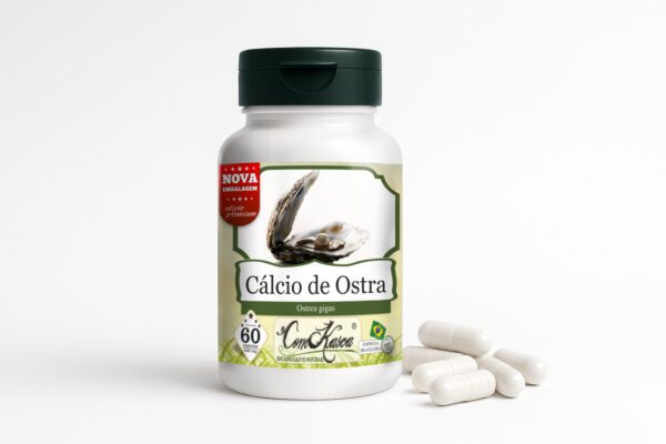 Cálcio de Ostra ComKasca 60 caps - Imagem 2