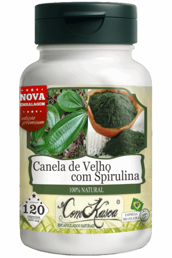 Canela de velho e Spirulina 120 caps - Imagem 3