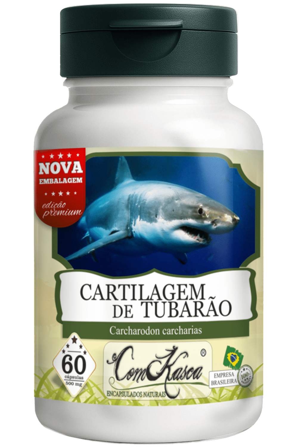 Cartilagem de Tubarão ComKasca 60 caps - Imagem 3