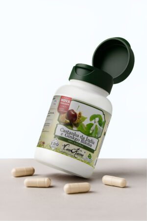 Castanha da Índia + Ginkgo Biloba ComKasca 120 caps