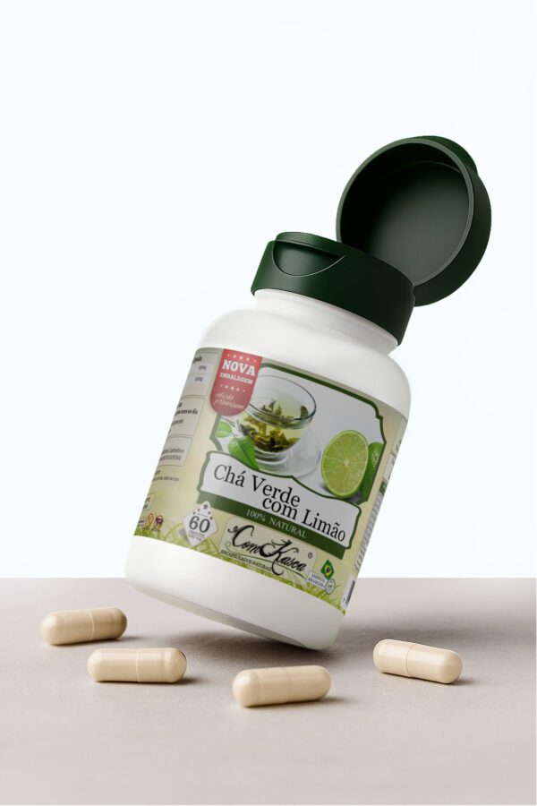 Chá Verde + Limão ComKasca 60 caps