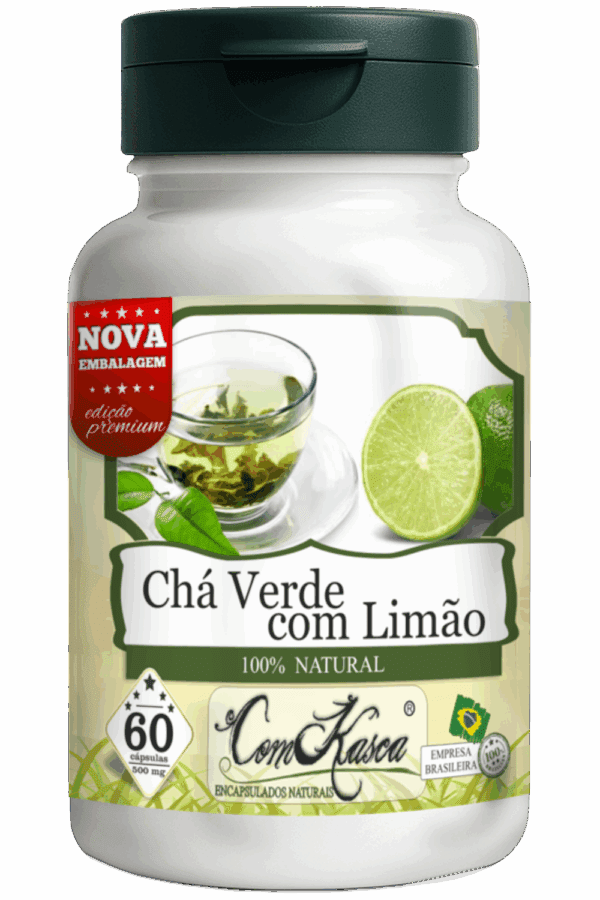 Chá Verde + Limão ComKasca 60 caps - Imagem 3