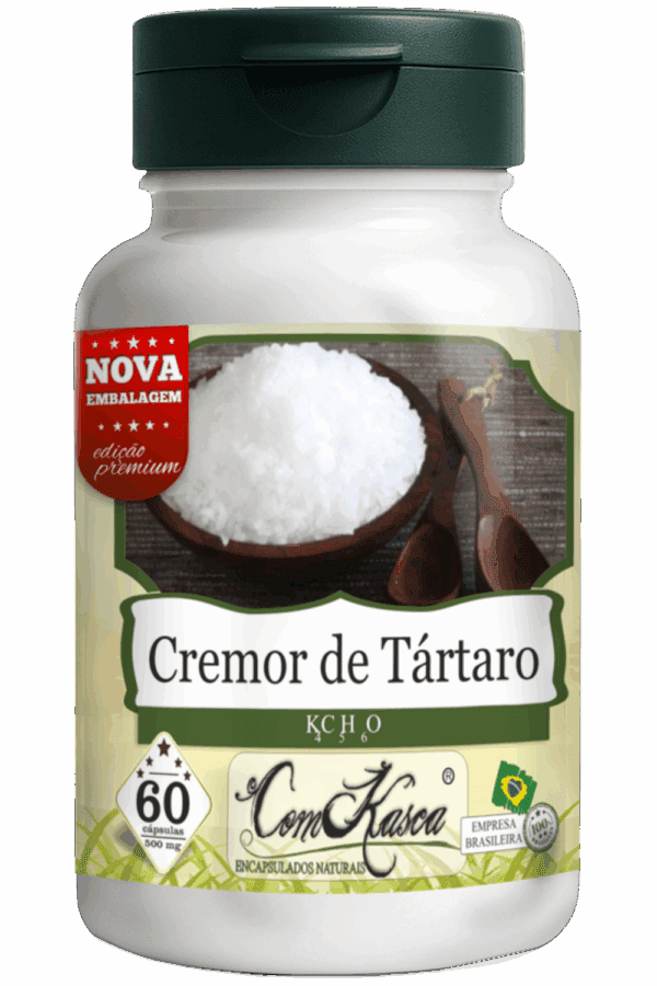 Cremor de Tártaro ComKasca 60 caps - Imagem 3