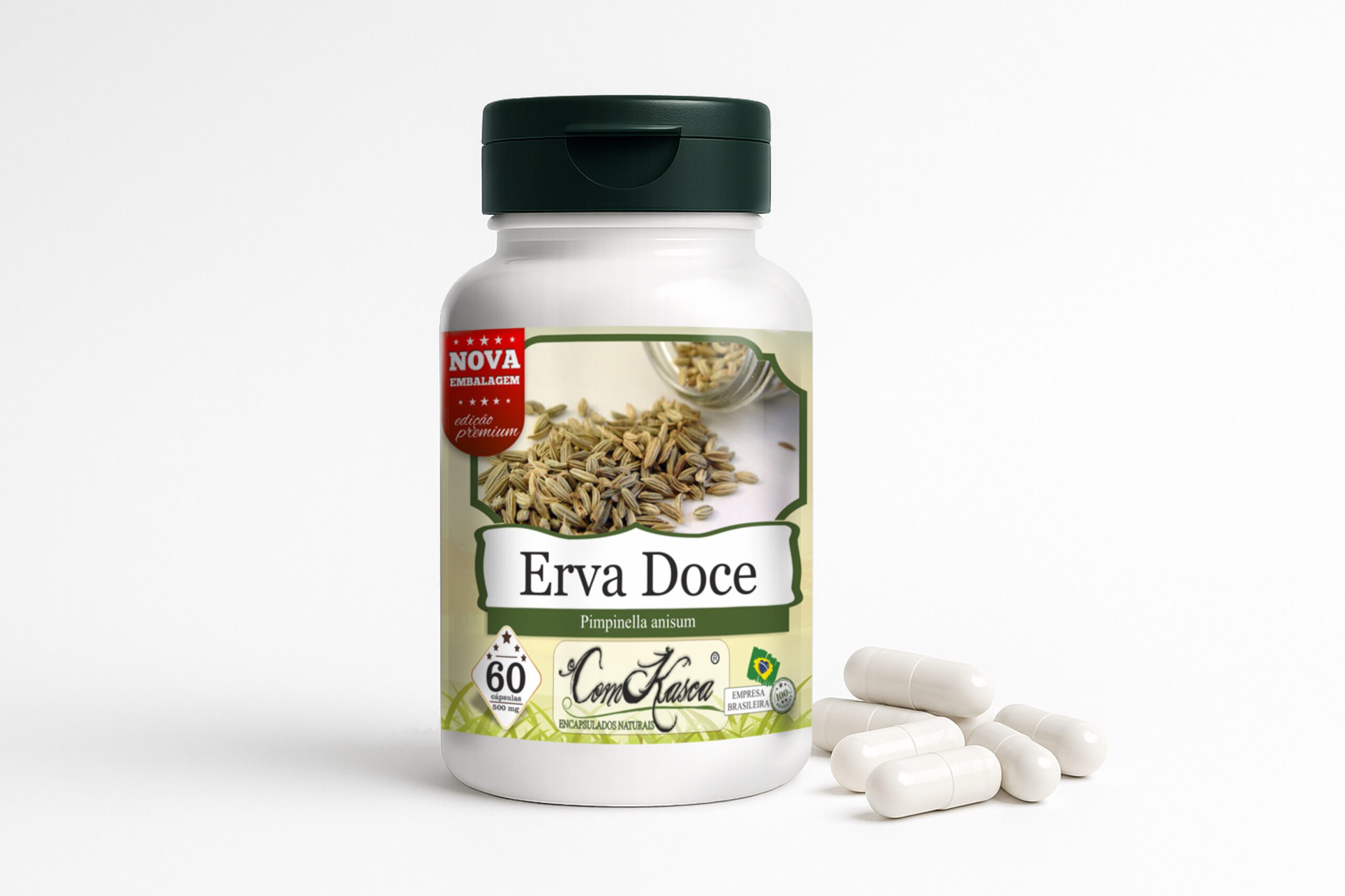 Erva Doce ComKasca 60 caps - Imagem 2