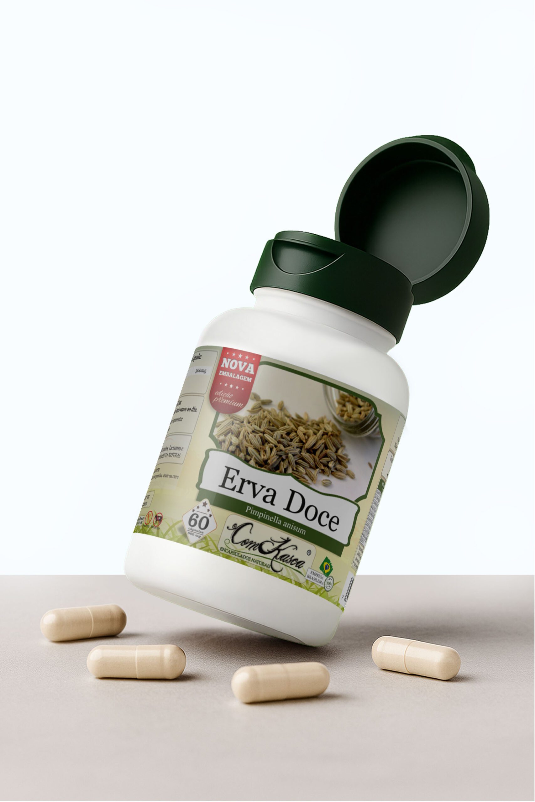 Erva Doce ComKasca 60 caps