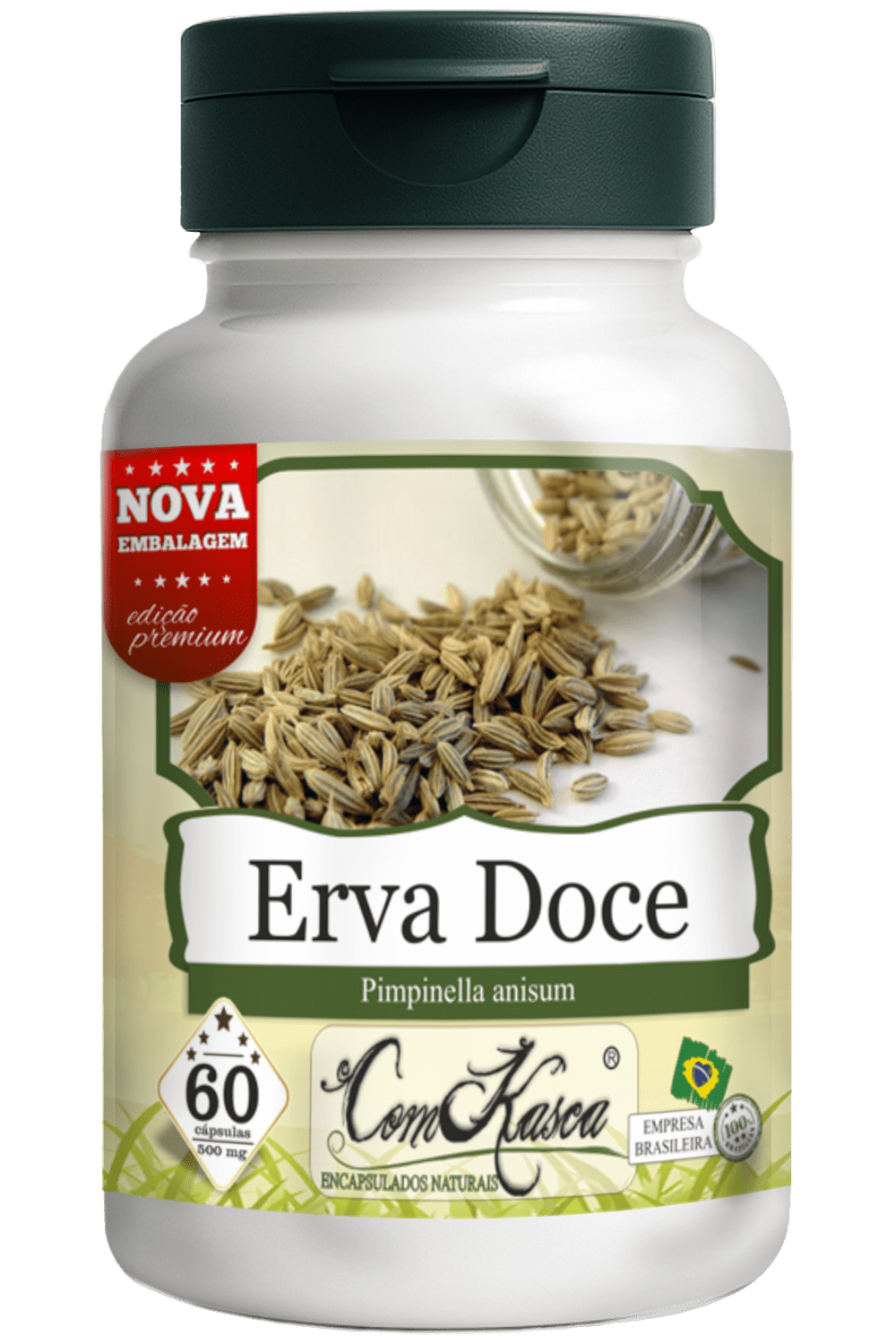 Erva Doce ComKasca 60 caps - Imagem 3