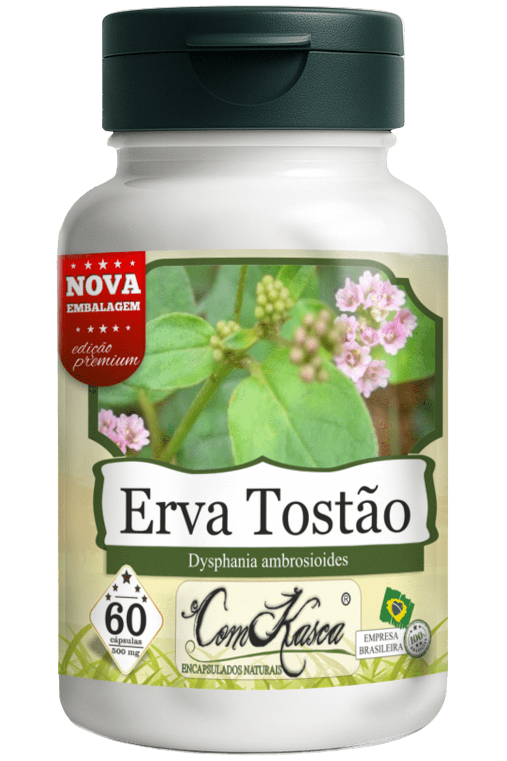 Erva Tostão ComKasca 60 caps - Imagem 3