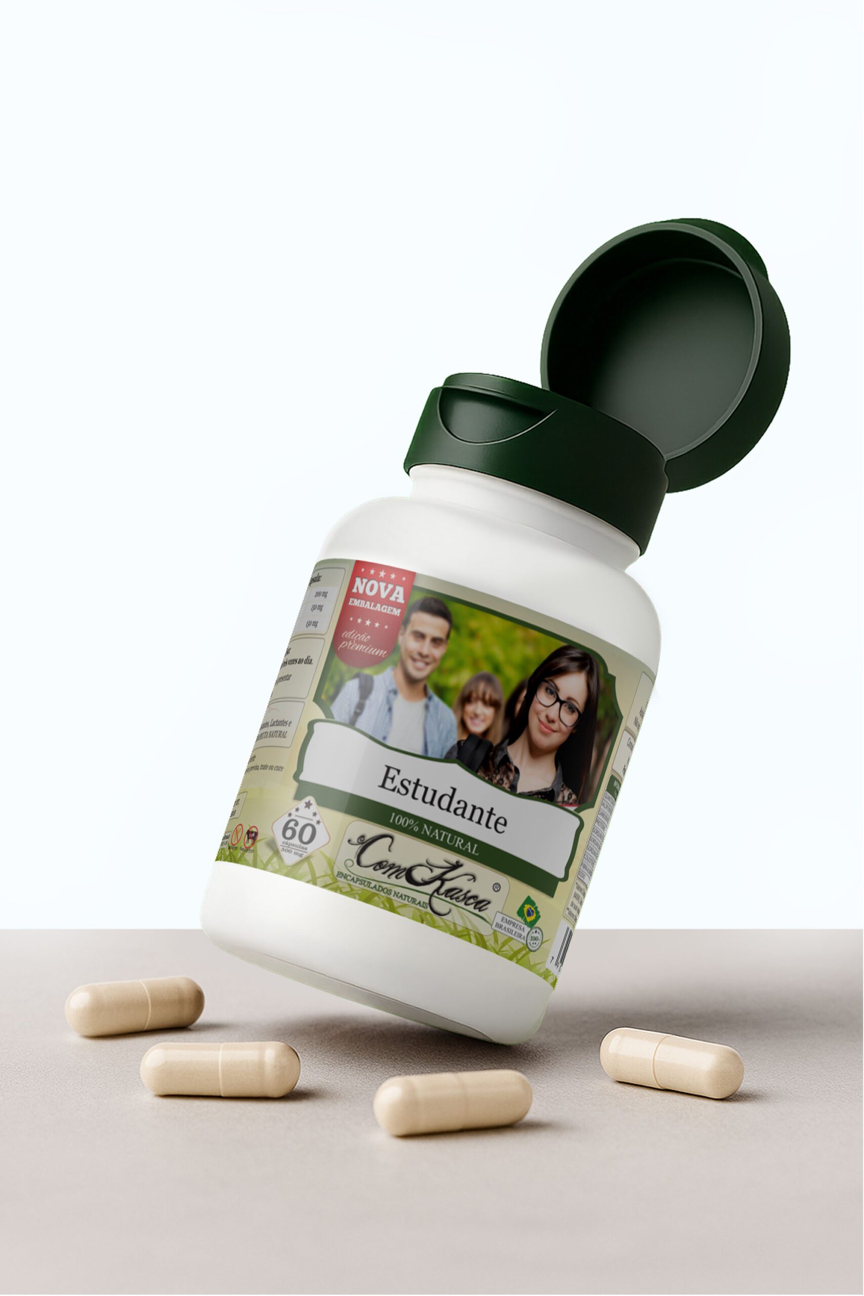 Estudante ComKasca 60 caps