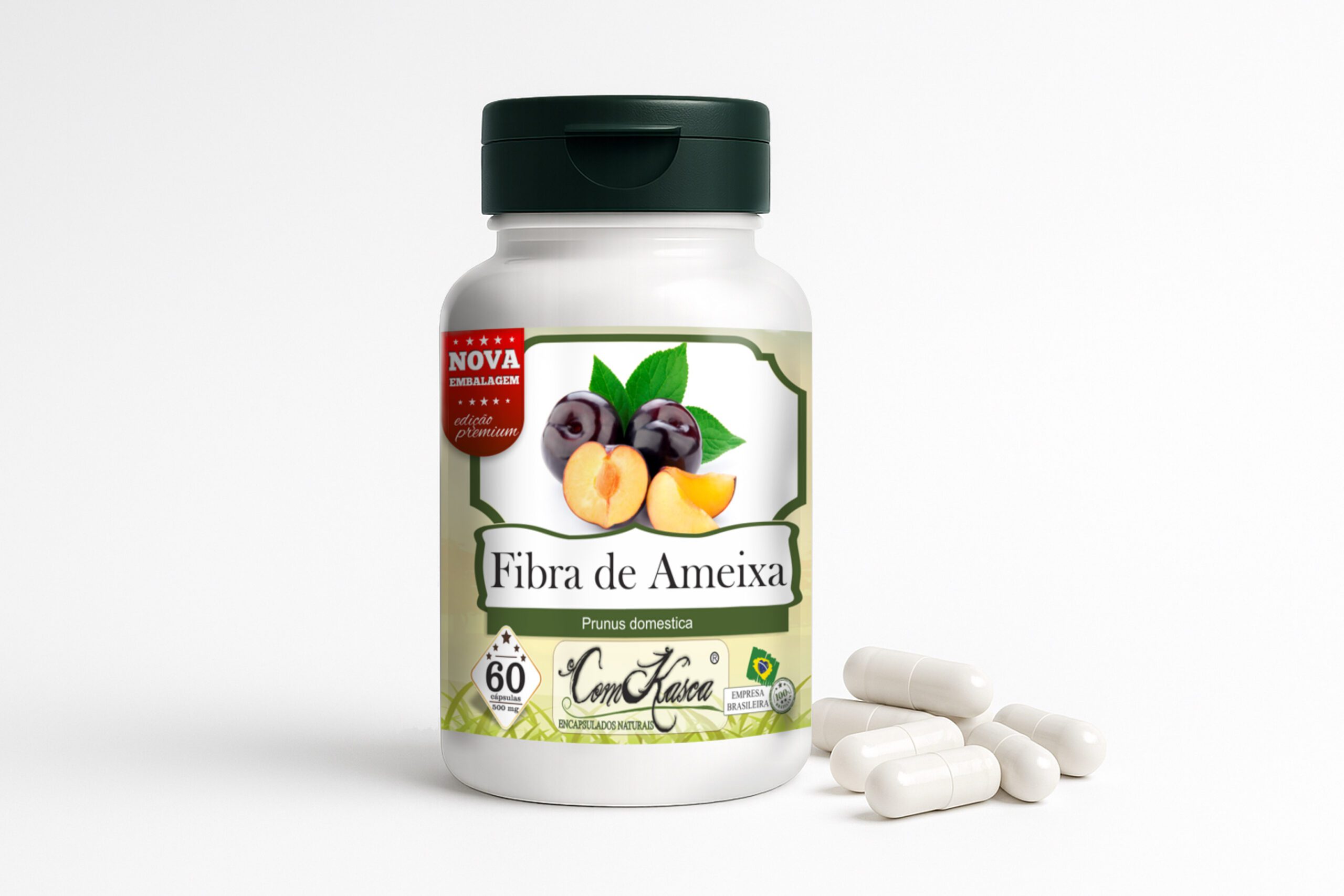 Fibra de Ameixa ComKasca 60 caps - Imagem 2