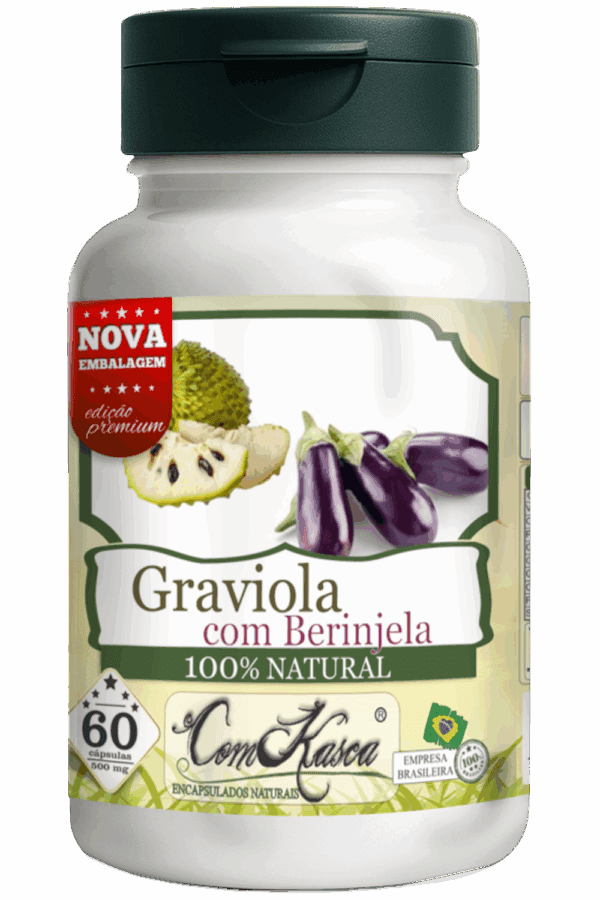 Graviola com Berinjela ComKasca 60 caps - Imagem 3