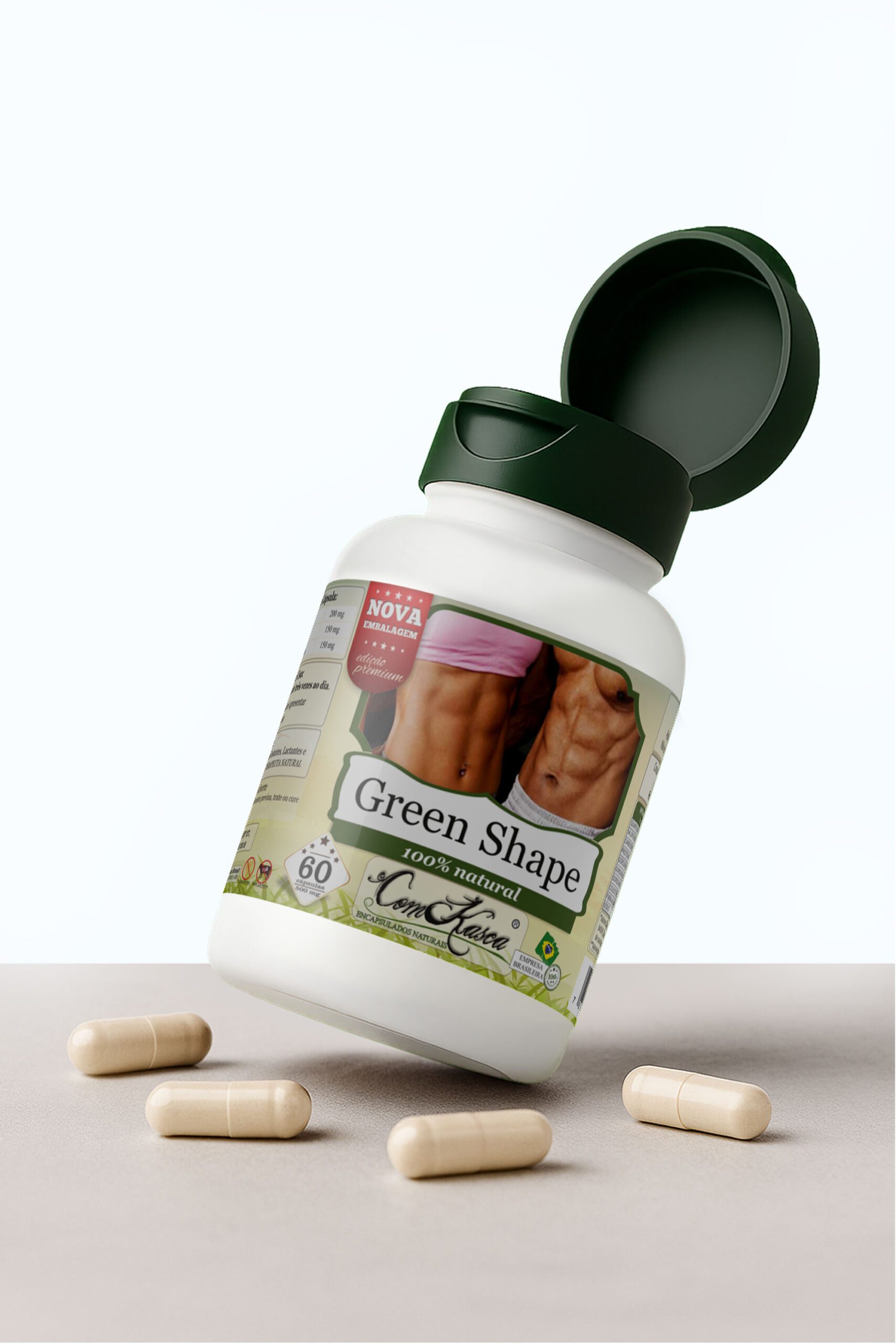 Emagrecedor (GREEN-SHAPE) ComKasca 60 caps