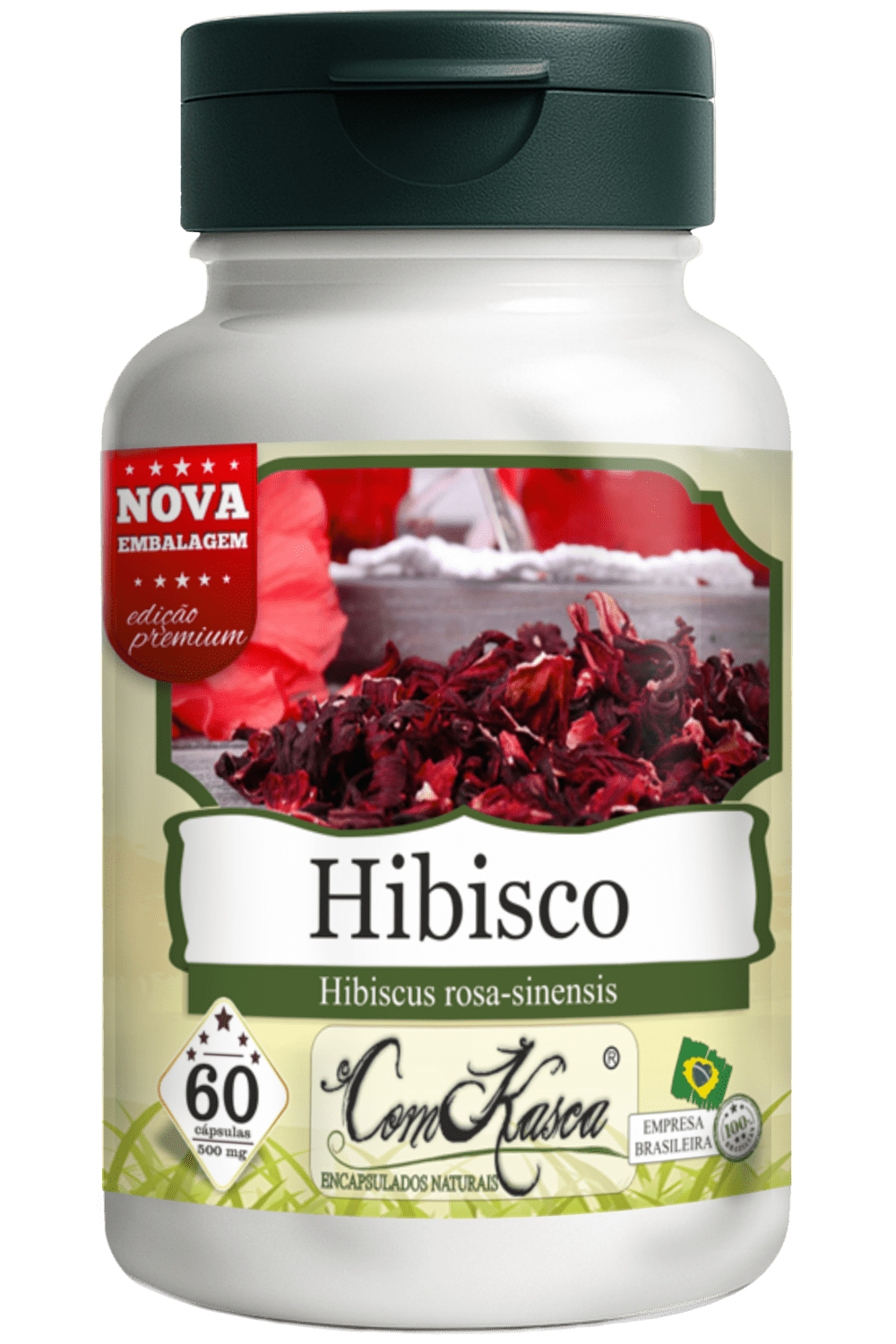Hibisco ComKasca 60 caps - Imagem 3