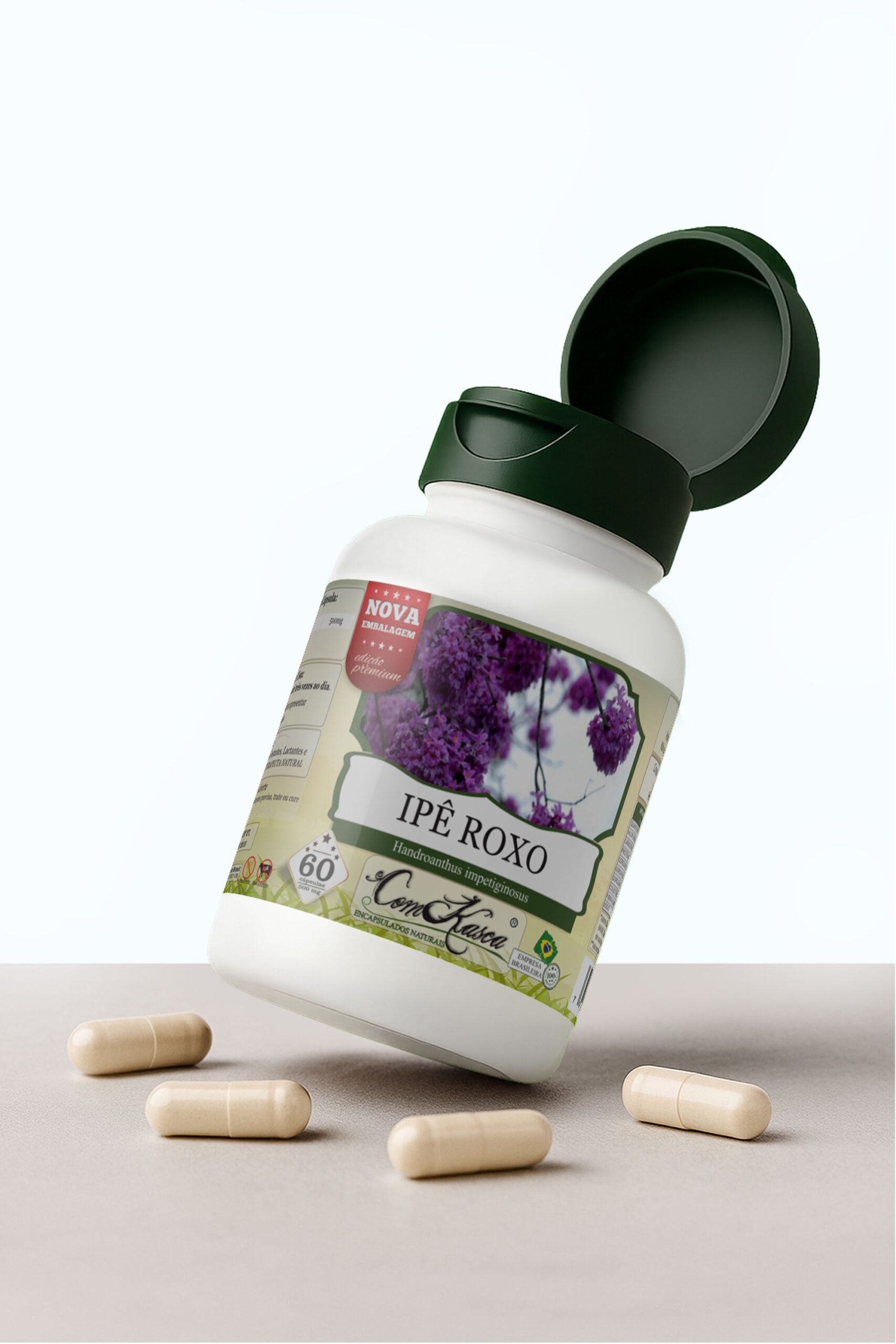 Ipê Roxo ComKasca 60 caps