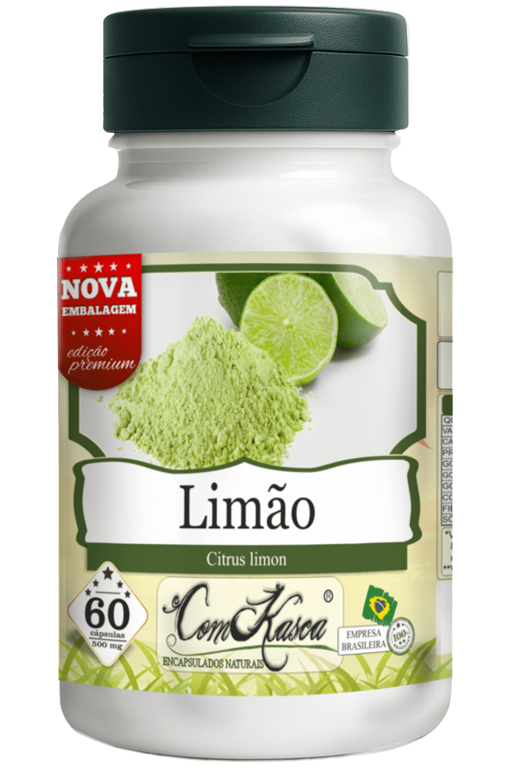 Limão (Citrus Limon) ComKasca 60 caps - Imagem 3