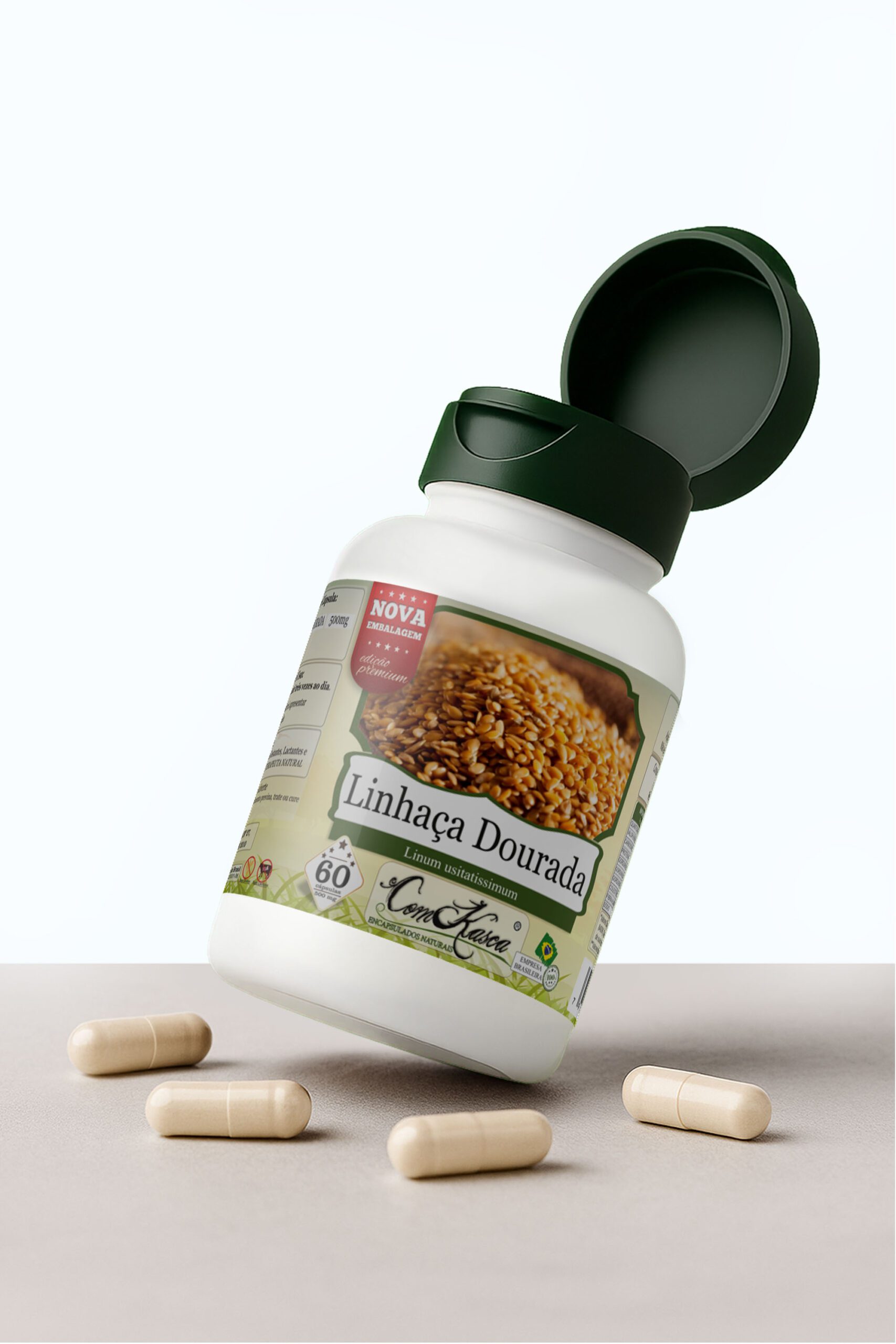 Linhaça Dourada ComKasca 60 caps